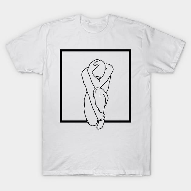 Human in the box T-Shirt by SANDEMOS